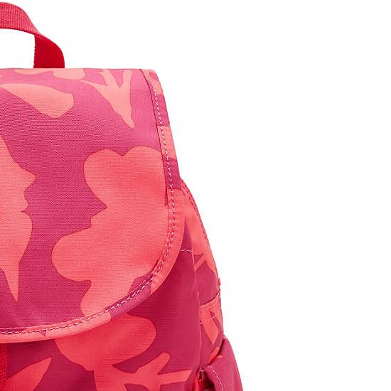 Kipling City Pack Small Printed Rugzak Roze | België 1698HA